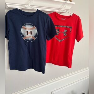 Like New! Set of two under Armour shirts- size 6